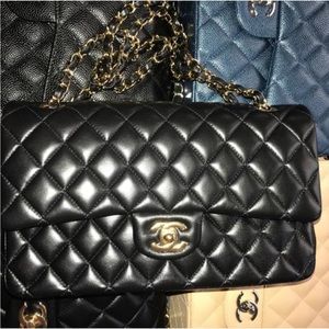 CHANEL MEDIUM CLASSIC DOUBLE FLAP BAGS BLACK 🖤